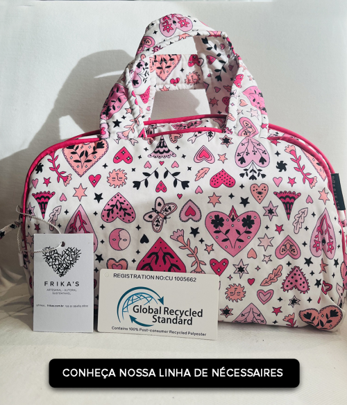 Produtos da Frika’s confeccionados com poliéster 100% reciclado de garrafa PET com selo GRS